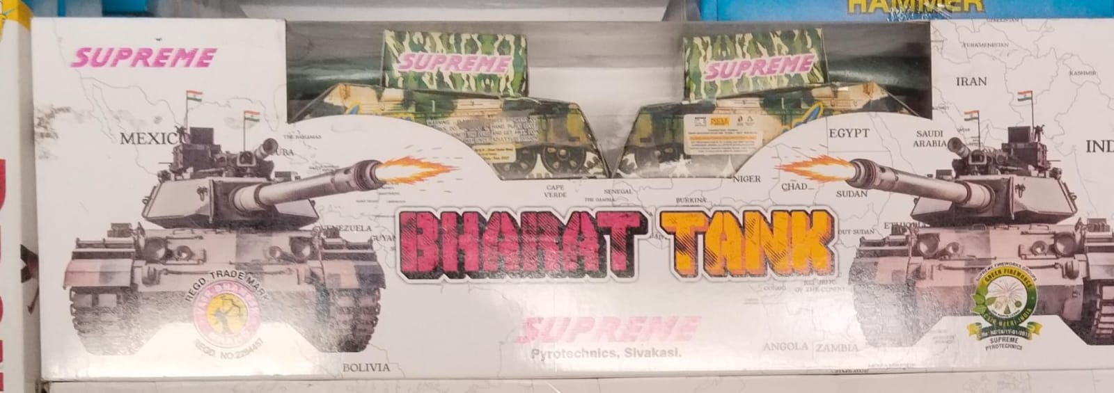 Krish Crackers BHARAT TANK Crazy Fountain
